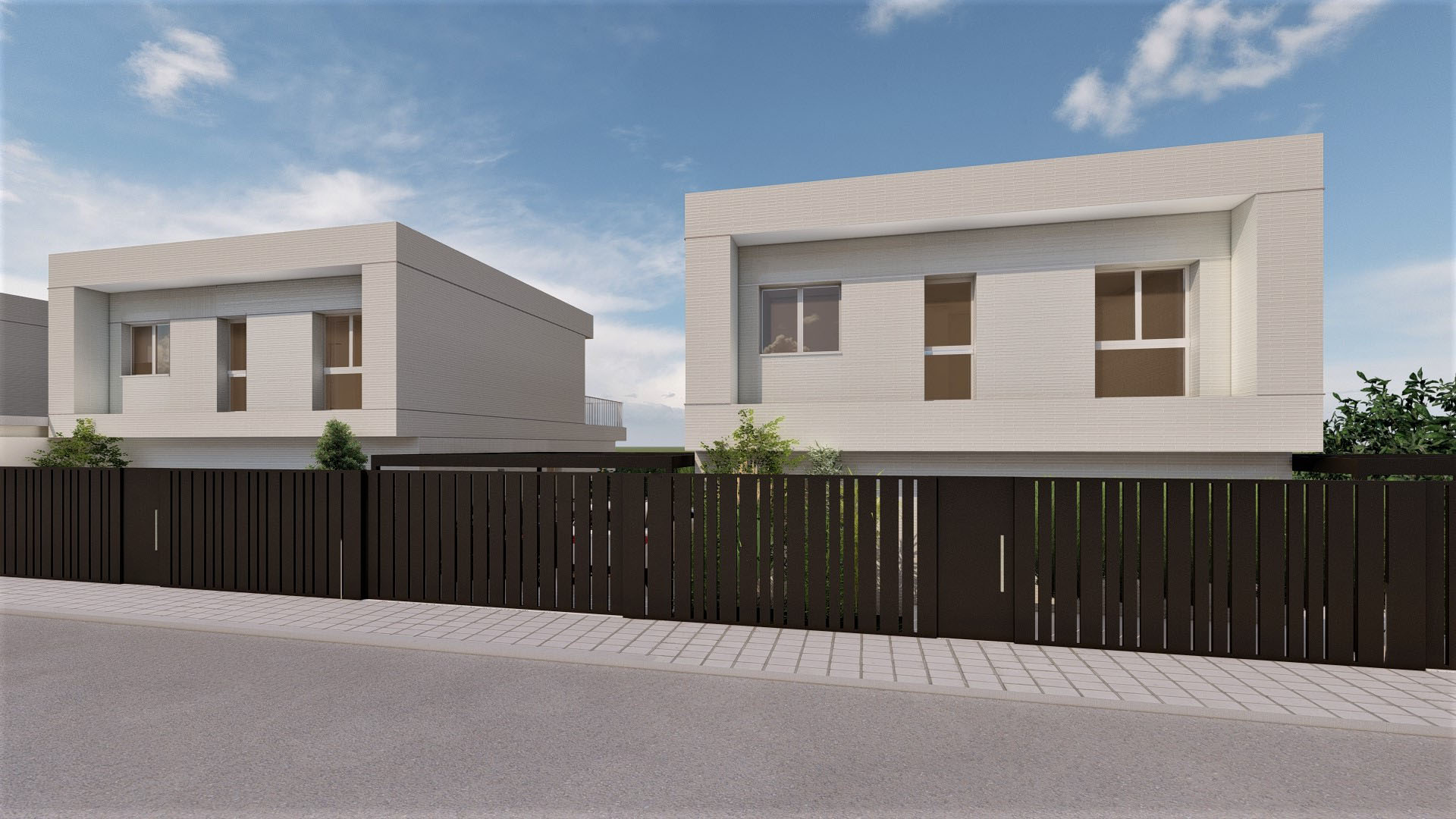 RENDER CON VALLADO METALICO